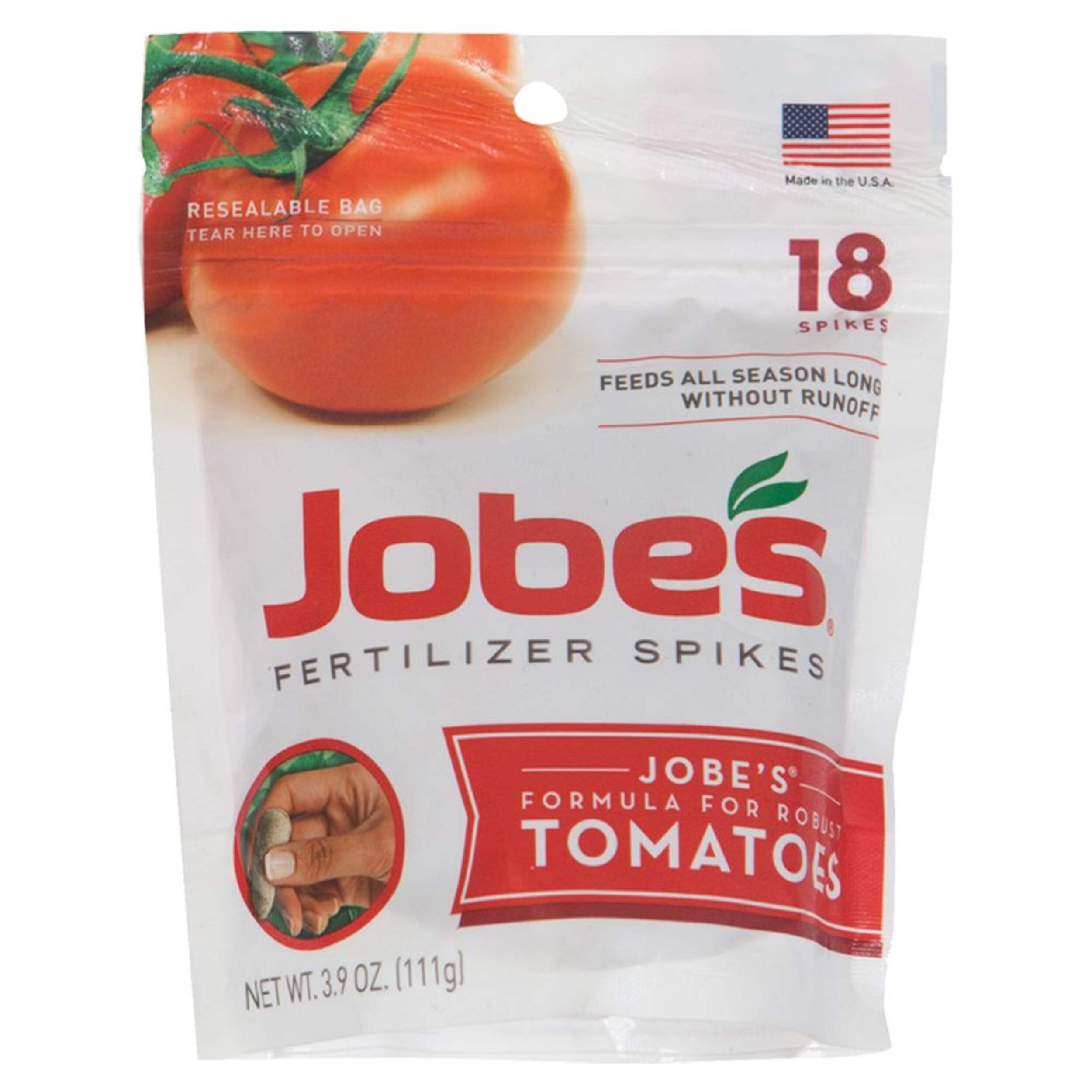 Jobe's Tomato Fertilizer Spikes, Slow Release, 18-pk Front_Flat