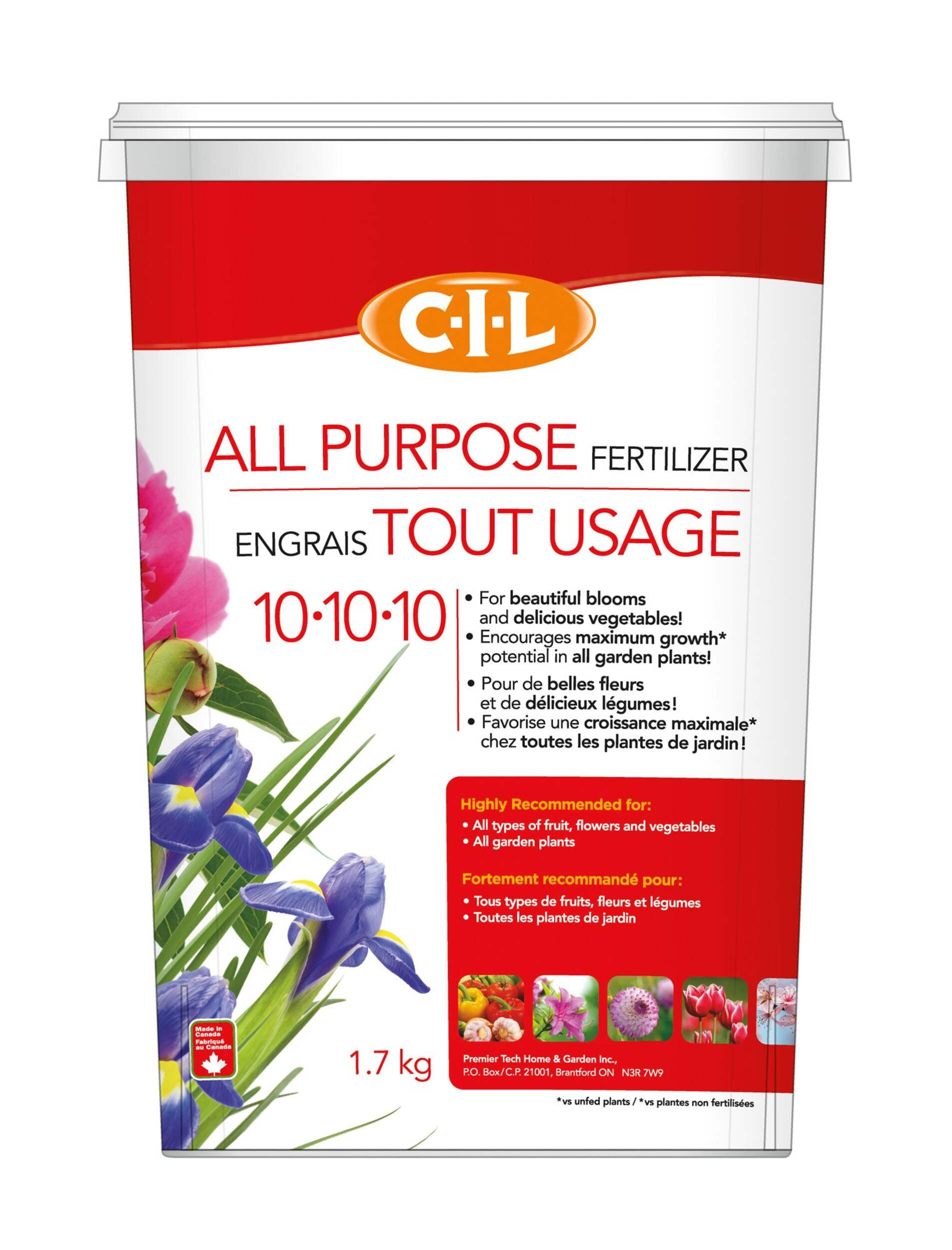 CIL All-Purpose Fertilizer, 10-10-10, 1.7-kg Front_Flat
