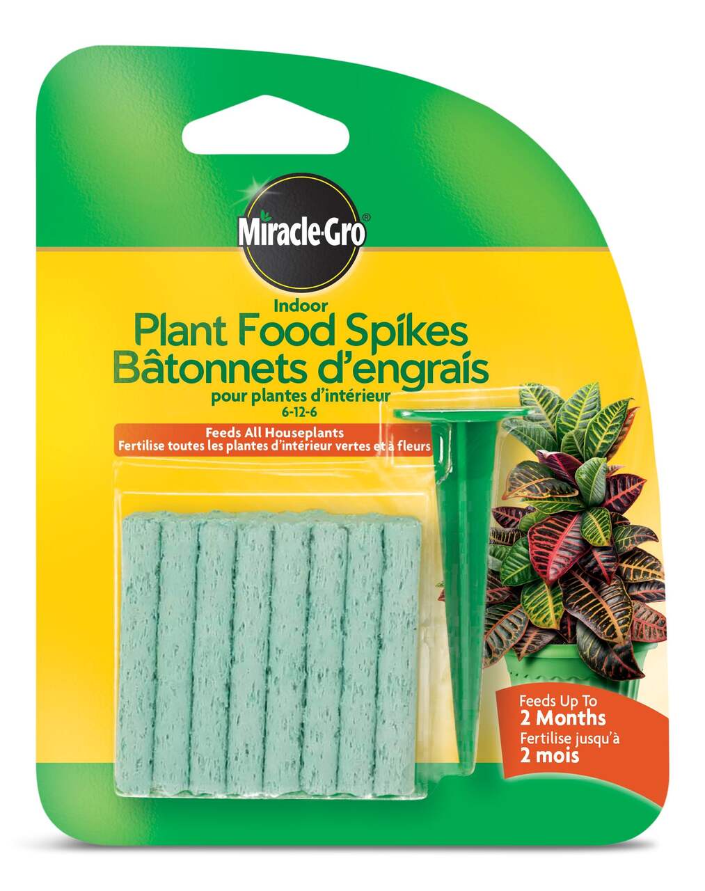 Miracle-Gro® Indoor Plant Food Spikes, 6-12-6, 31-g, 24-pk