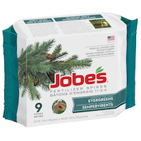 Jobe's Evergreen Fertilizer Spikes, 11-3-4, 9-pk