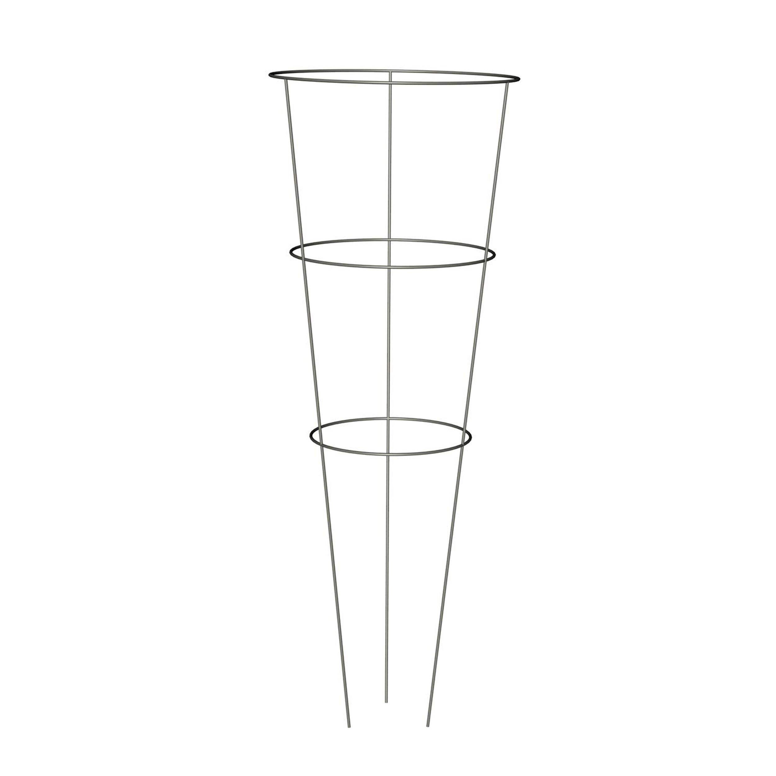 Galvanized Metal Tomato Plant Support Cage, 42-in Front_Elevated