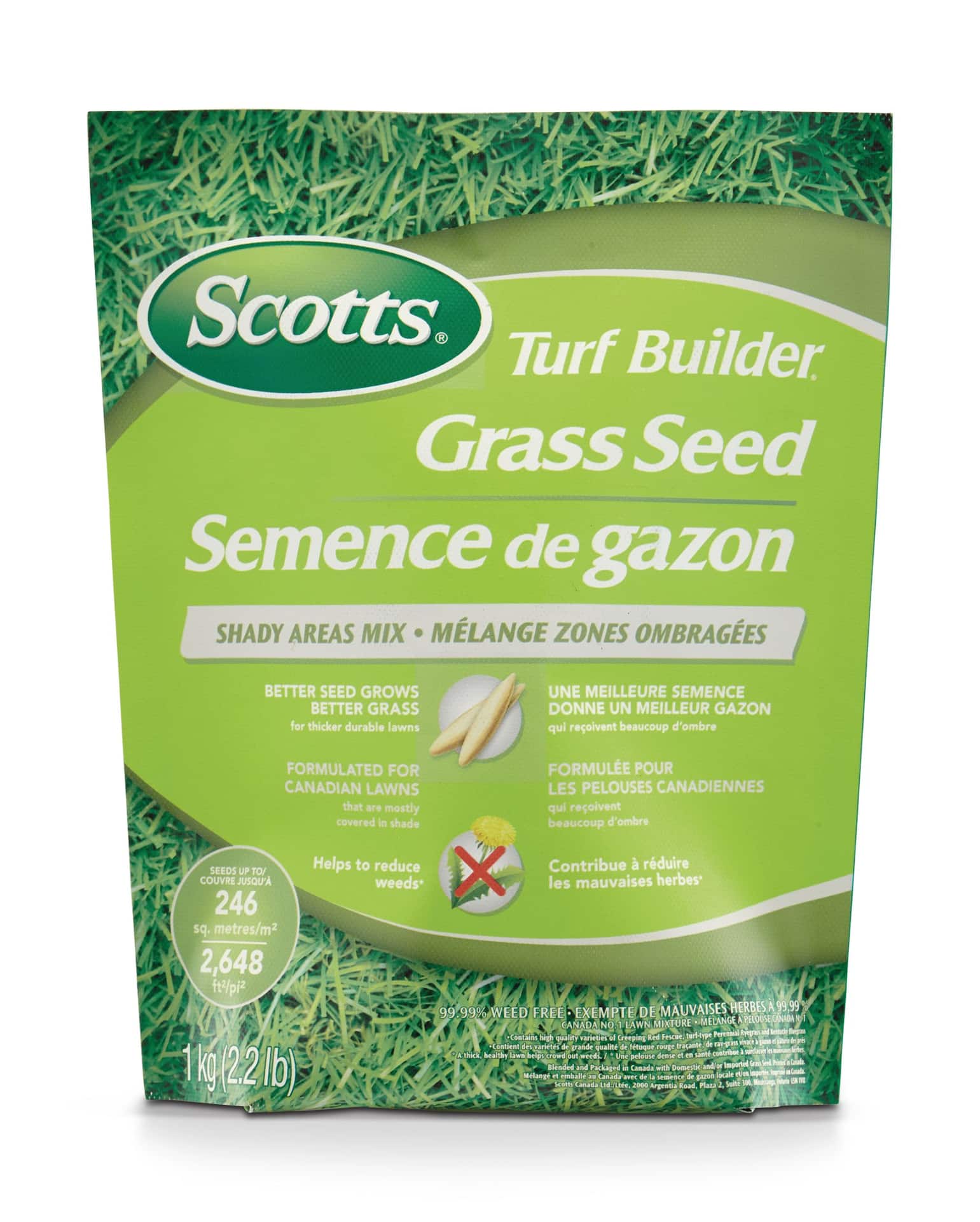 Scotts Turf Builder Shade Grass Seed For Thick Durable Lawns, 1-kg