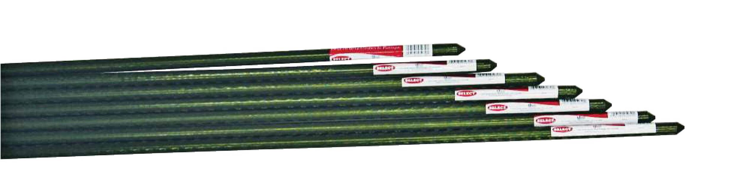 Tuteur de plante en acier plastifié pour maison et jardin Quest Select, réutilisable, 4 pi CloseUp