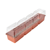 Jiffy 24-Cell Peat Pellet Windowsill Greenhouse Kit Front_Three_Fourths_Angled_Right