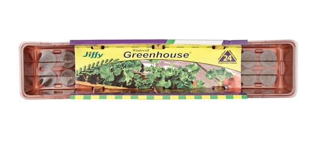 Jiffy 24-Cell Peat Pellet Windowsill Greenhouse Kit | Canadian Tire