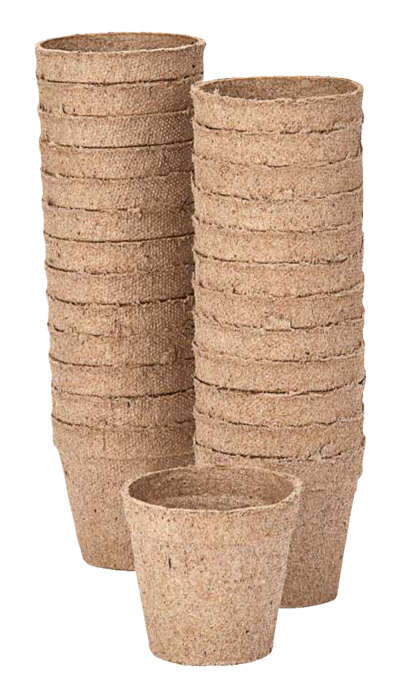 Basic pack 100 NEW Round Jiffy Peat Pots Size 3x3 ~ Pots Are 3 Inch Round At the Top and 3 Inch Deep. 