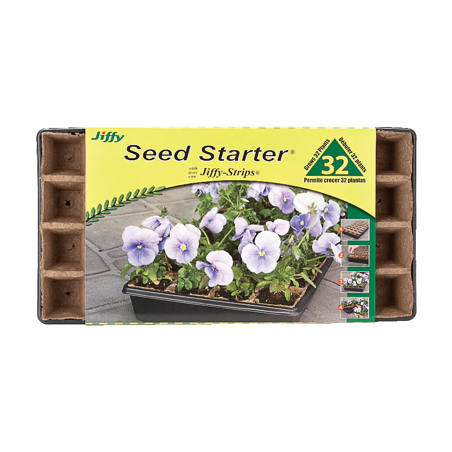 Jiffy 32 Cells Seed Starting Tray, Biodegradable, 11in Canadian Tire