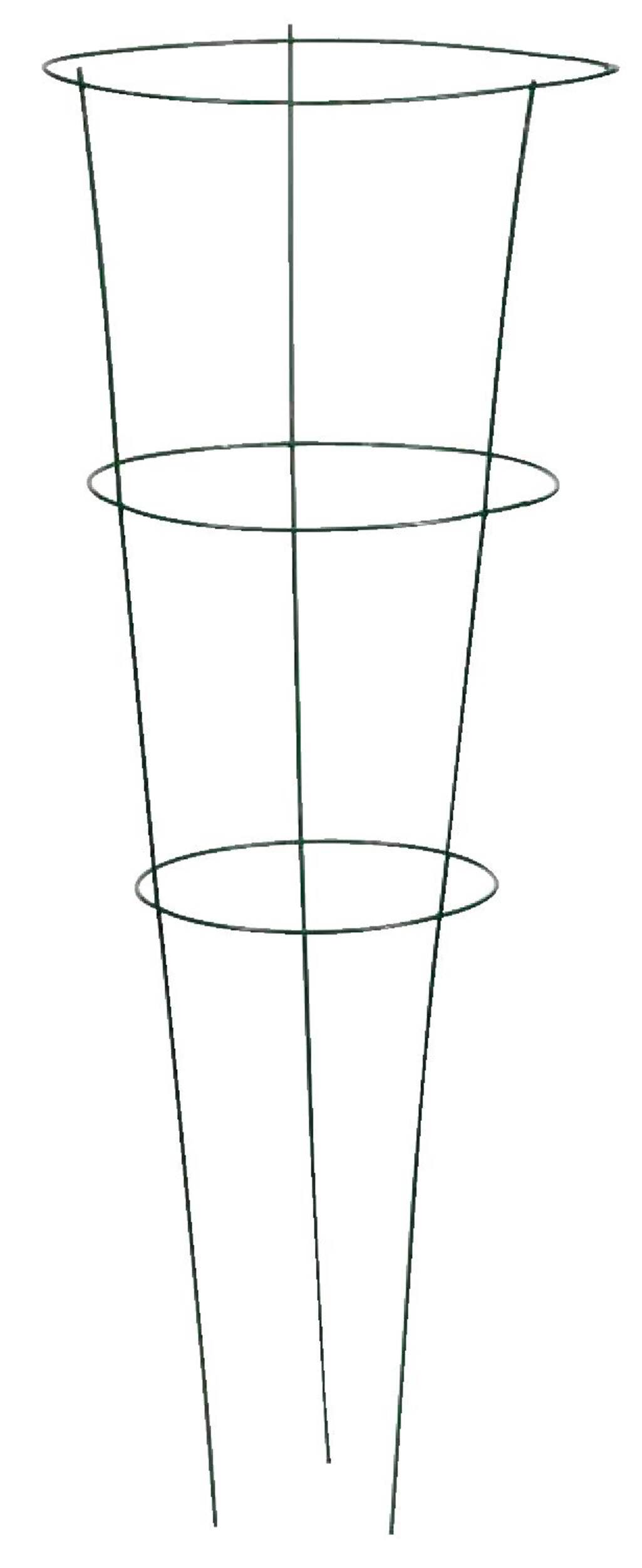 Panacea 3-Rings Tomato Plant Support Cage, Easy-To-Install Front_Flat