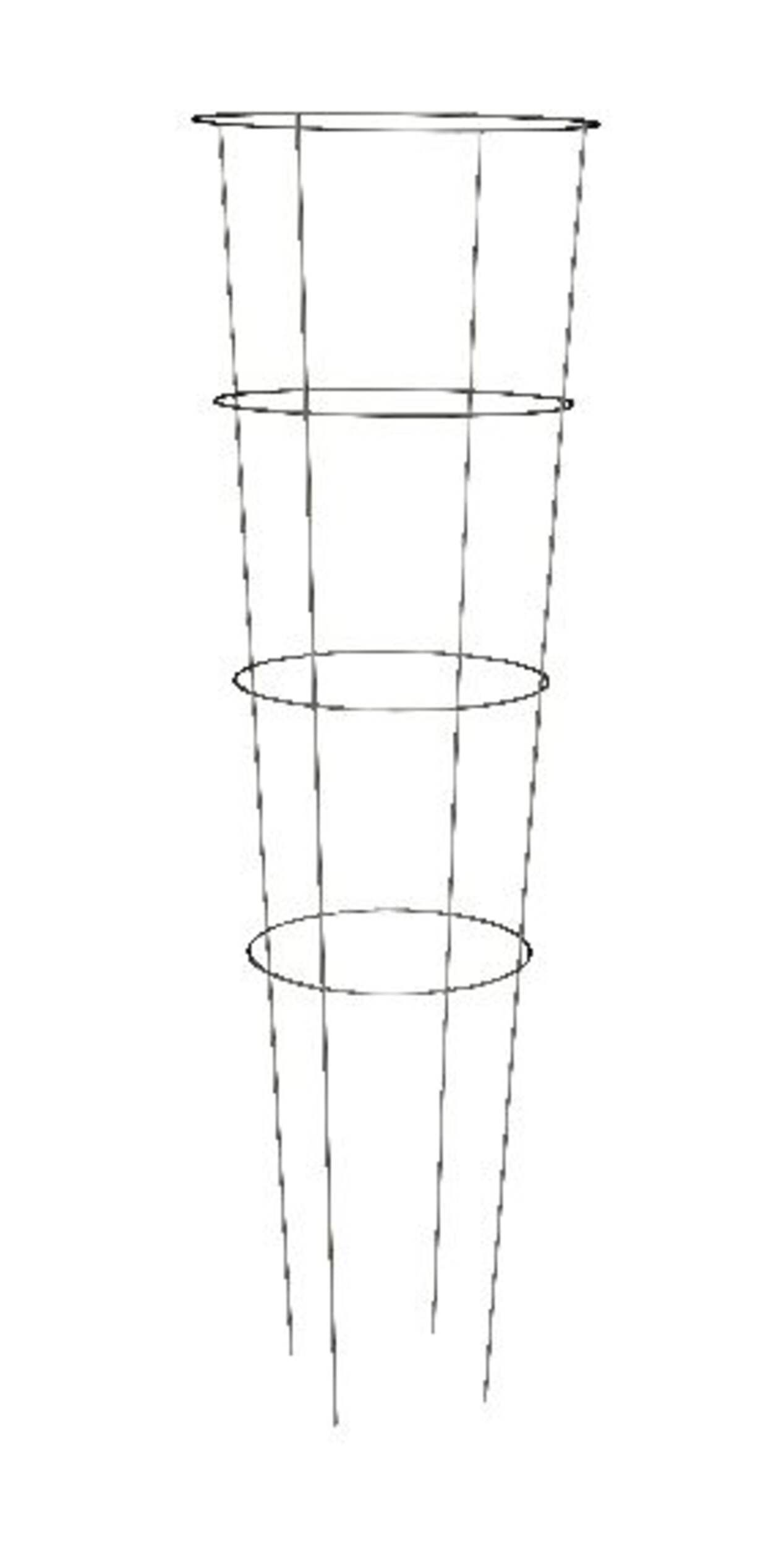 Galvanized Metal Tomato Plant Support Cage, For Larger Plants, 54in