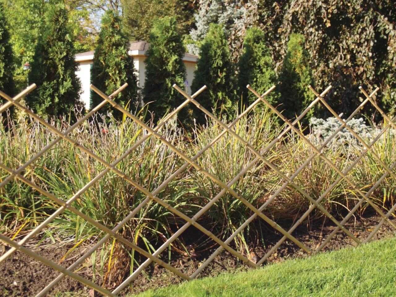 Quest Select Natural Bamboo Garden Fence, Heavy-Duty & Lightweight