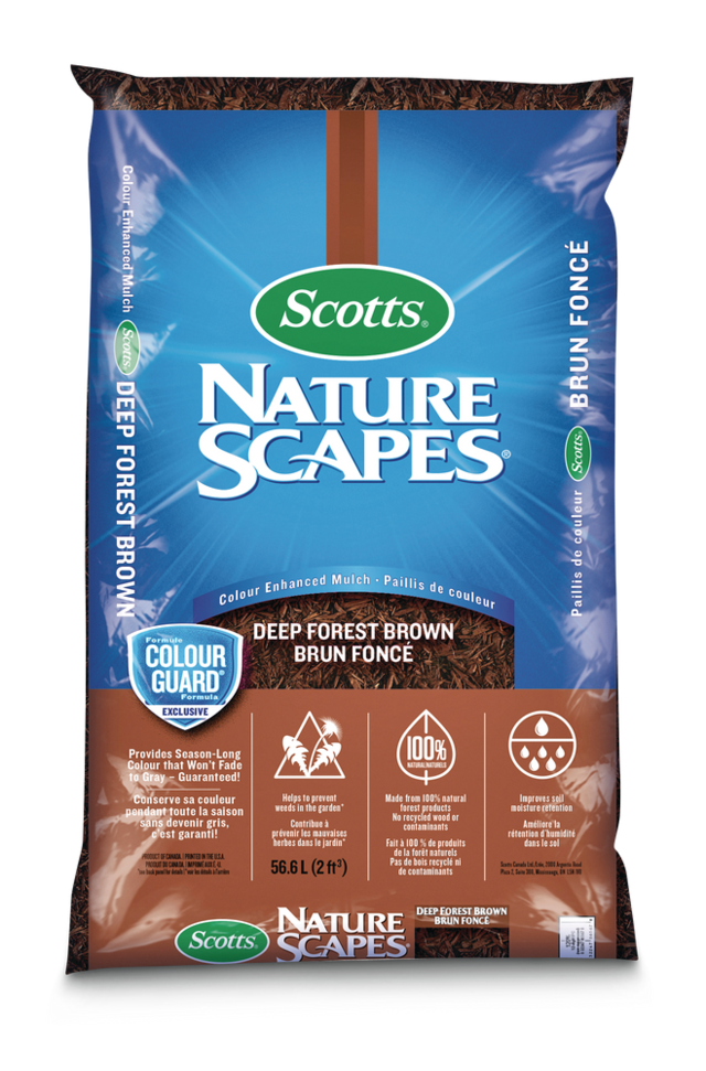 Scotts Nature Scapes Mulch, Deep Forest Brown, 56.6L Canadian Tire