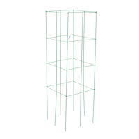 Panacea 4-Panel Tomato Plant Support Cage, Square Shaped Folding, 47-in, Assorted