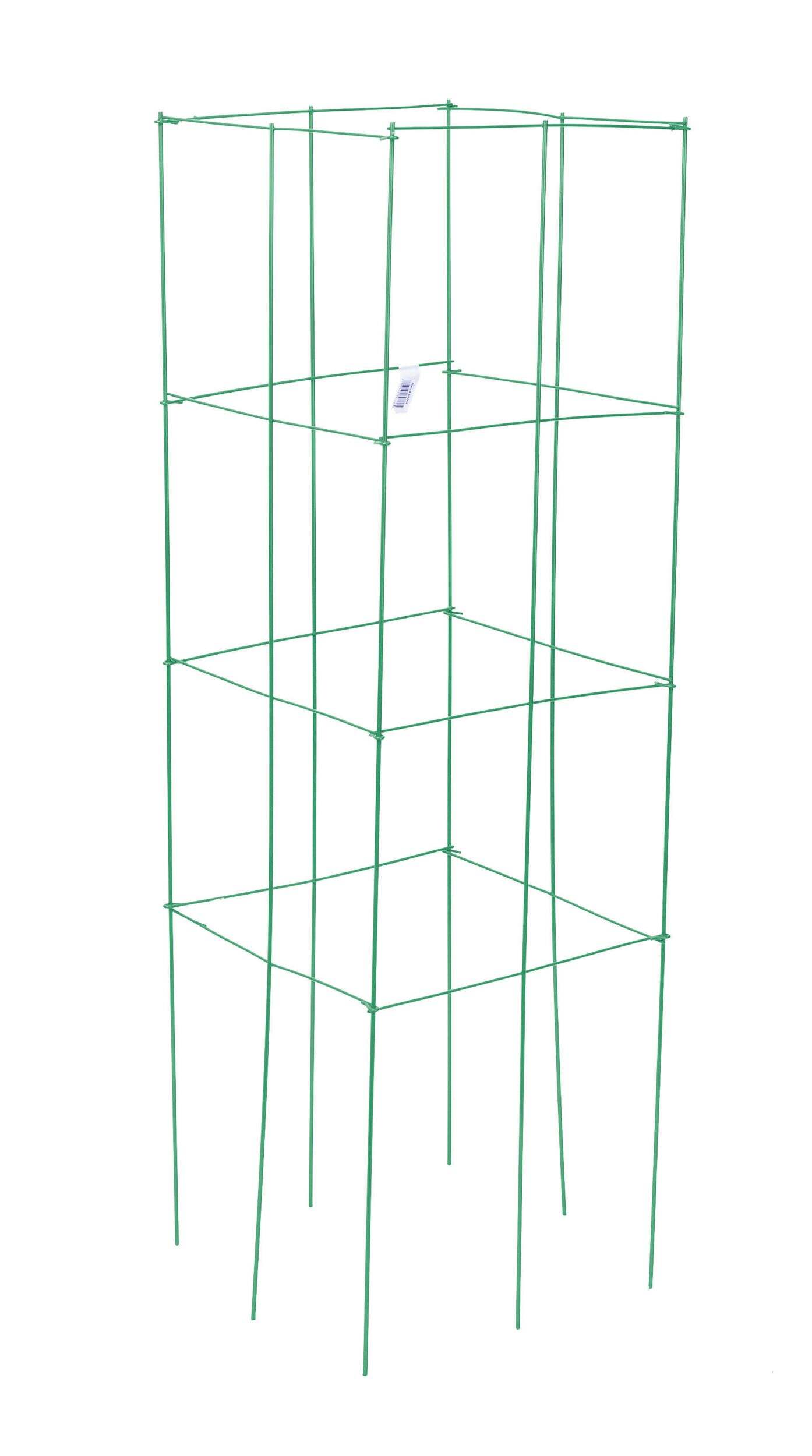 Panacea 4Panel Tomato Plant Support Cage, Square Shaped Folding, 47in