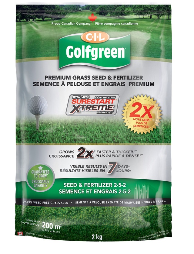 CIL Golfgreen Surestart Xtreme Grass Seed and Fertilizer, 2kg