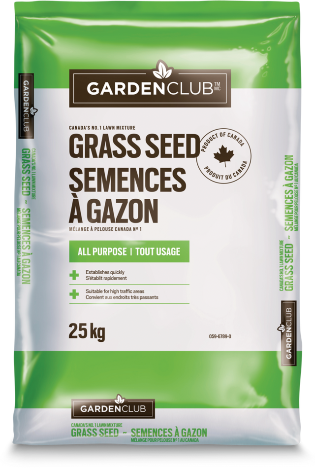 Garden Club All Purpose Grass Seed, 25kg Canadian Tire