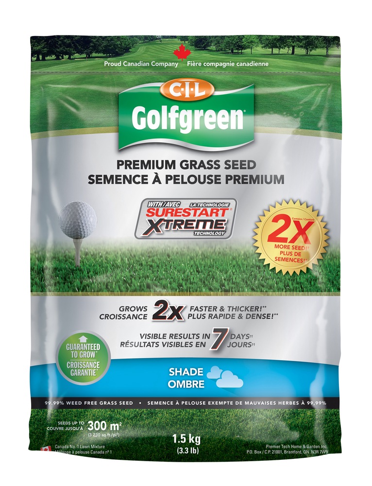 CIL Golfgreen with Surestart Xtreme Shade Grass Seed, 1.5 kg Canadian