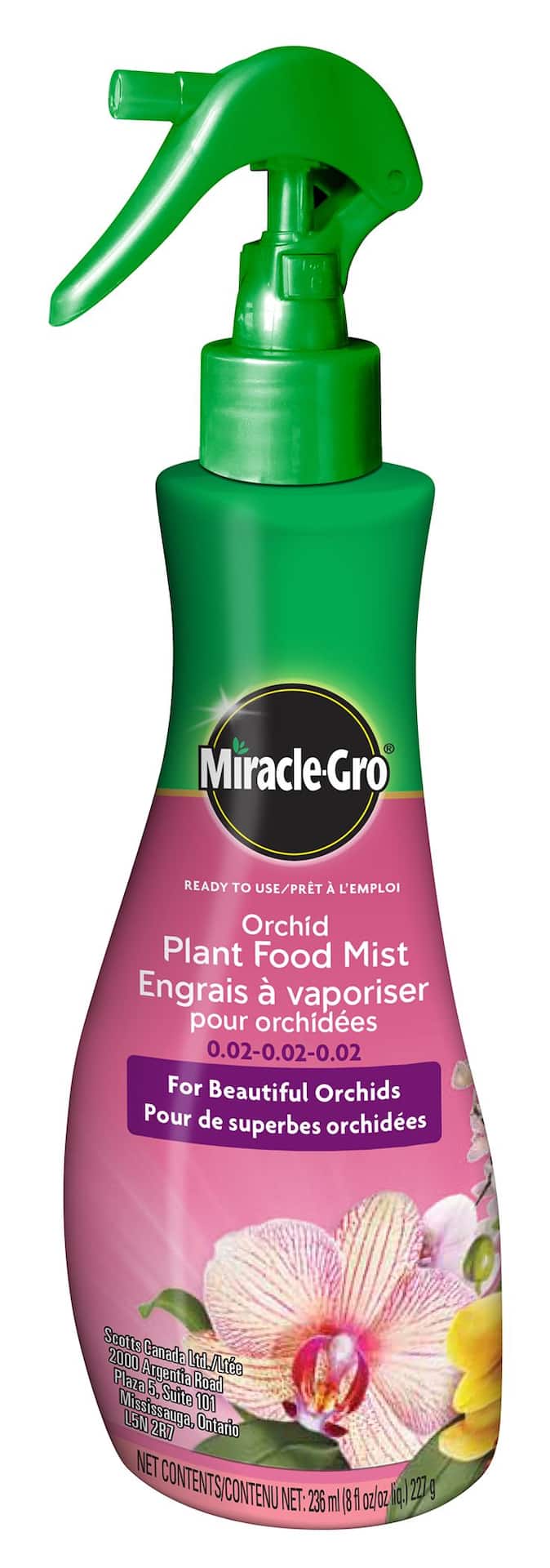 Engrais à vaporiser pour orchidées Miracle-GroMD, prêt à l'emploi, 236 mL