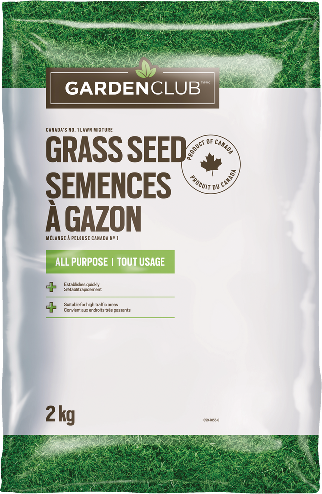 Garden Club All Purpose Grass Seed, 2kg Canadian Tire