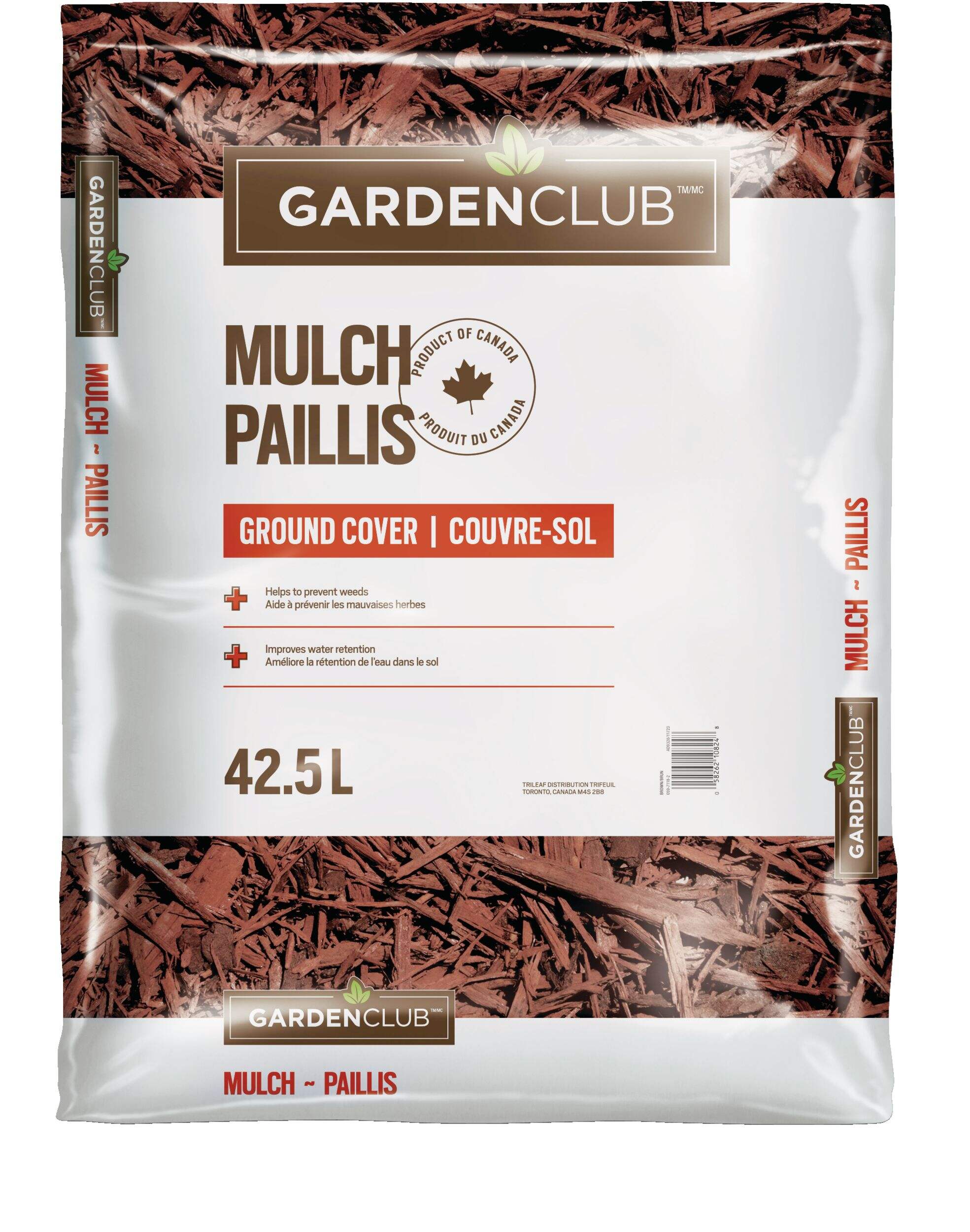 Paillis de sol Garden Club, 1,5 pi3, naturel Front_Flat