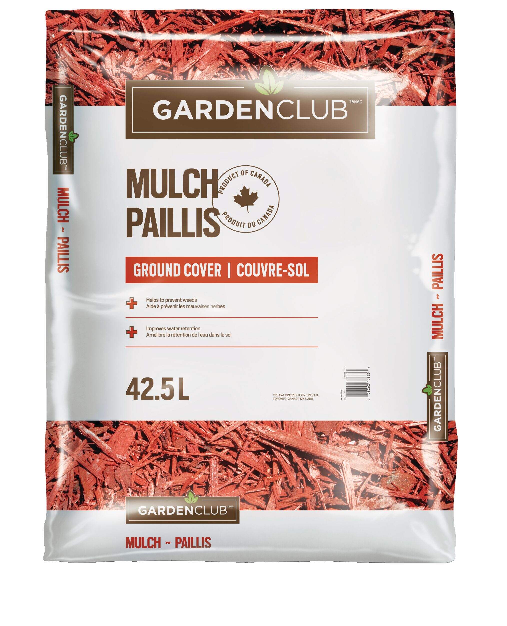 Garden Club Ground Cover Red Mulch, 1.5-cu.ft. Front_Flat