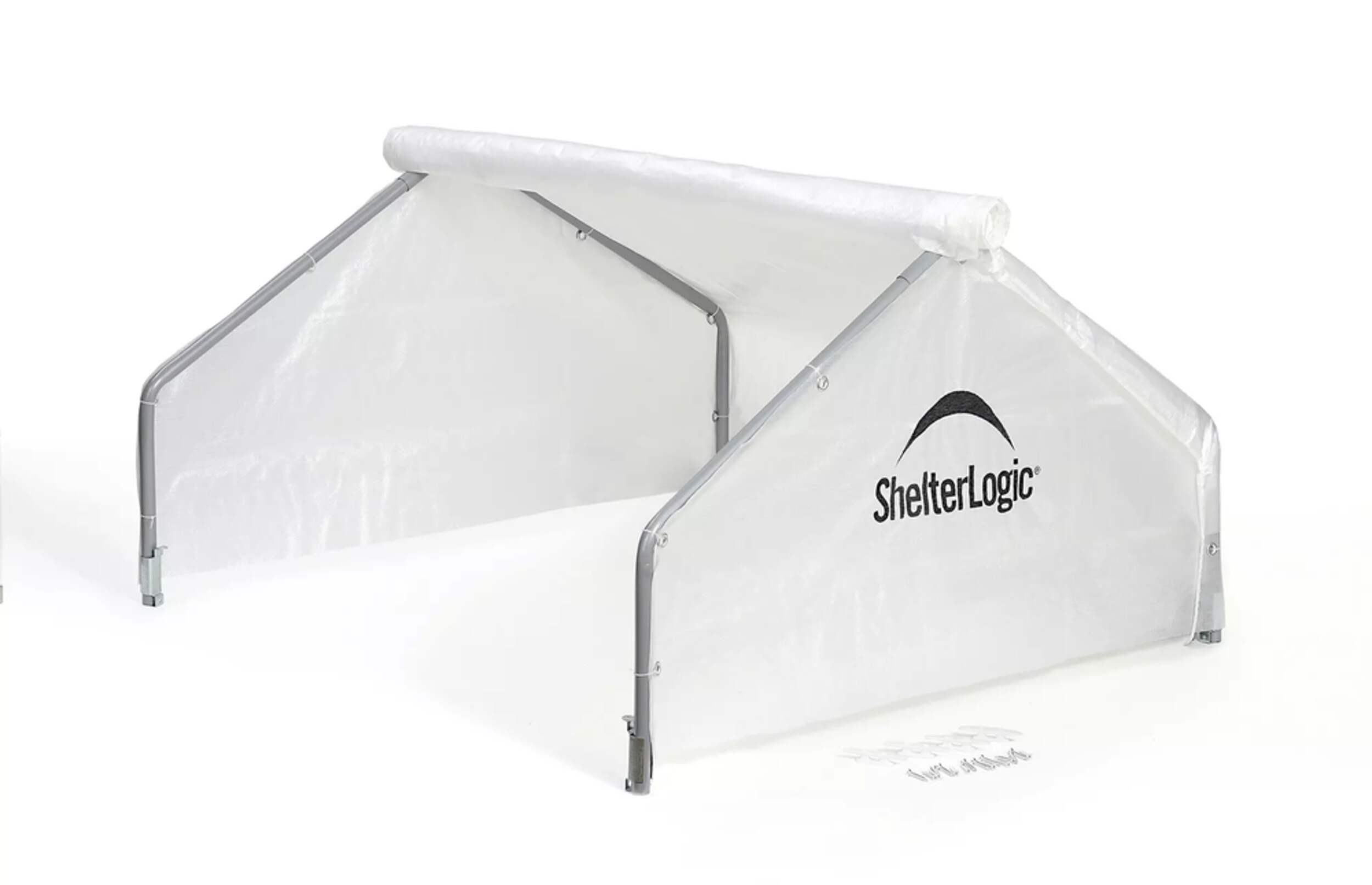 Serre surélevée à toit pointu ShelterLogic GrowIT, 4 x 4 x 2 pi Front_Angled_Right