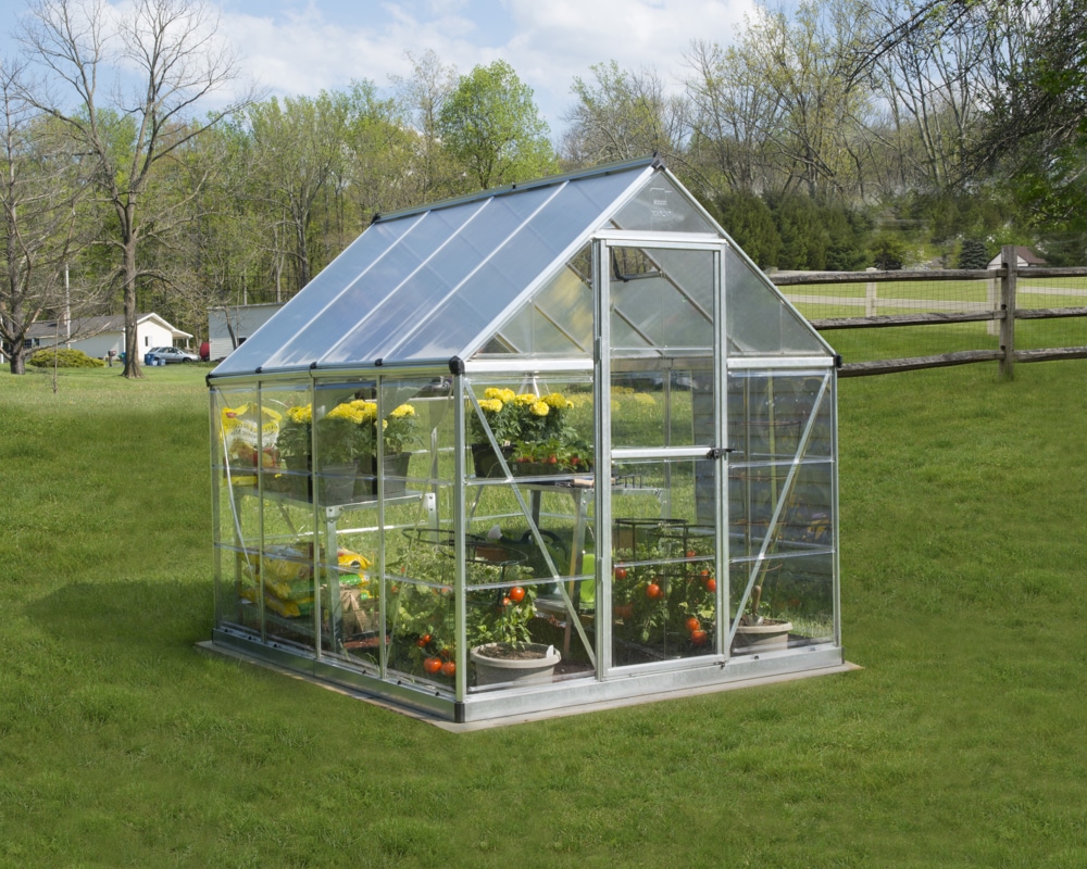 Palram Hybrid Greenhouse, 6ft x 8ft, Silver Canadian Tire