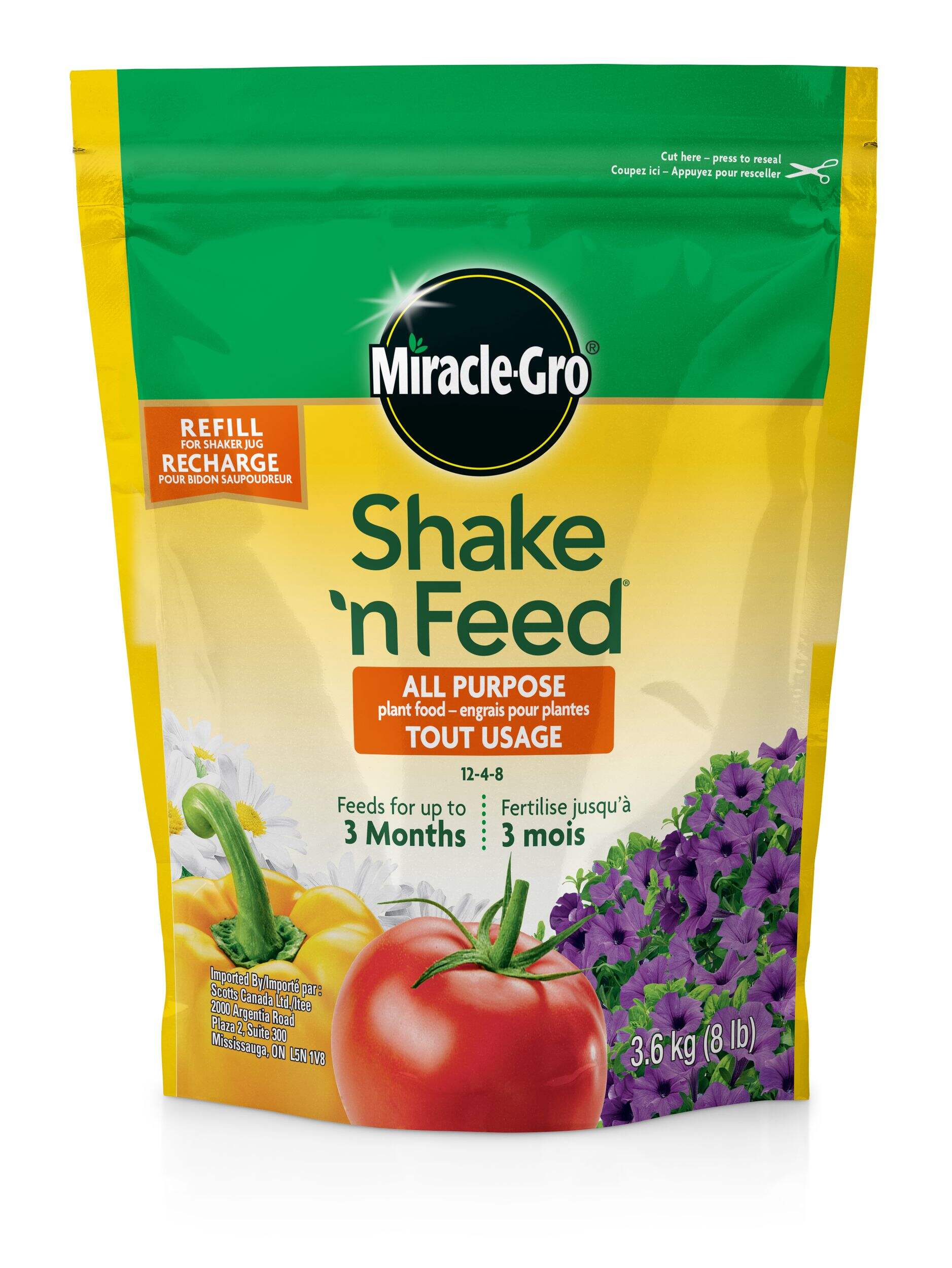 Miracle-Gro® Shake N Feed All Purpose Plant Food Refill, 3-kg Front_Flat