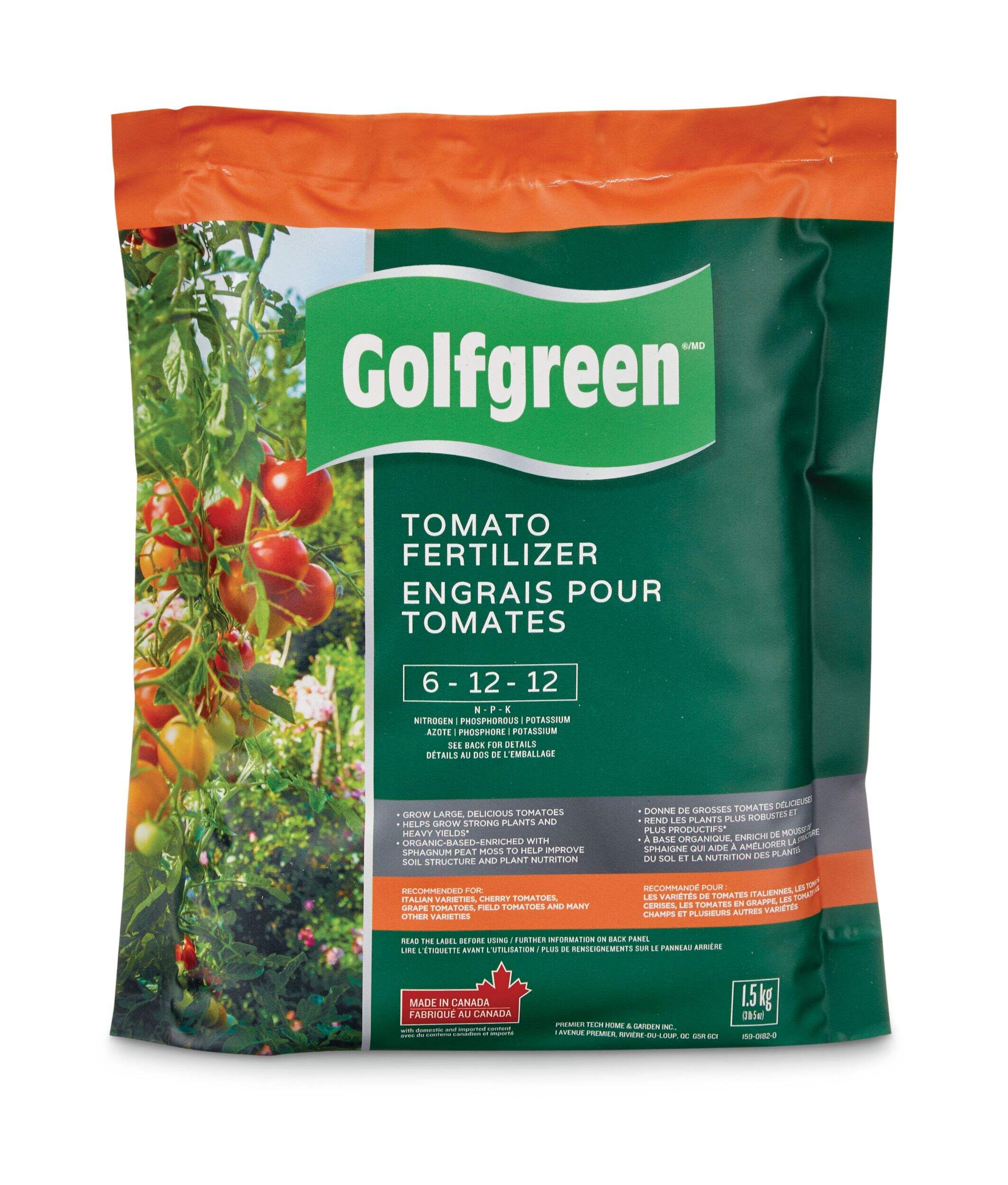 Golfgreen Tomato Fertilizer/Plant Food, 6-12-12, 1.5-kg Front_Flat