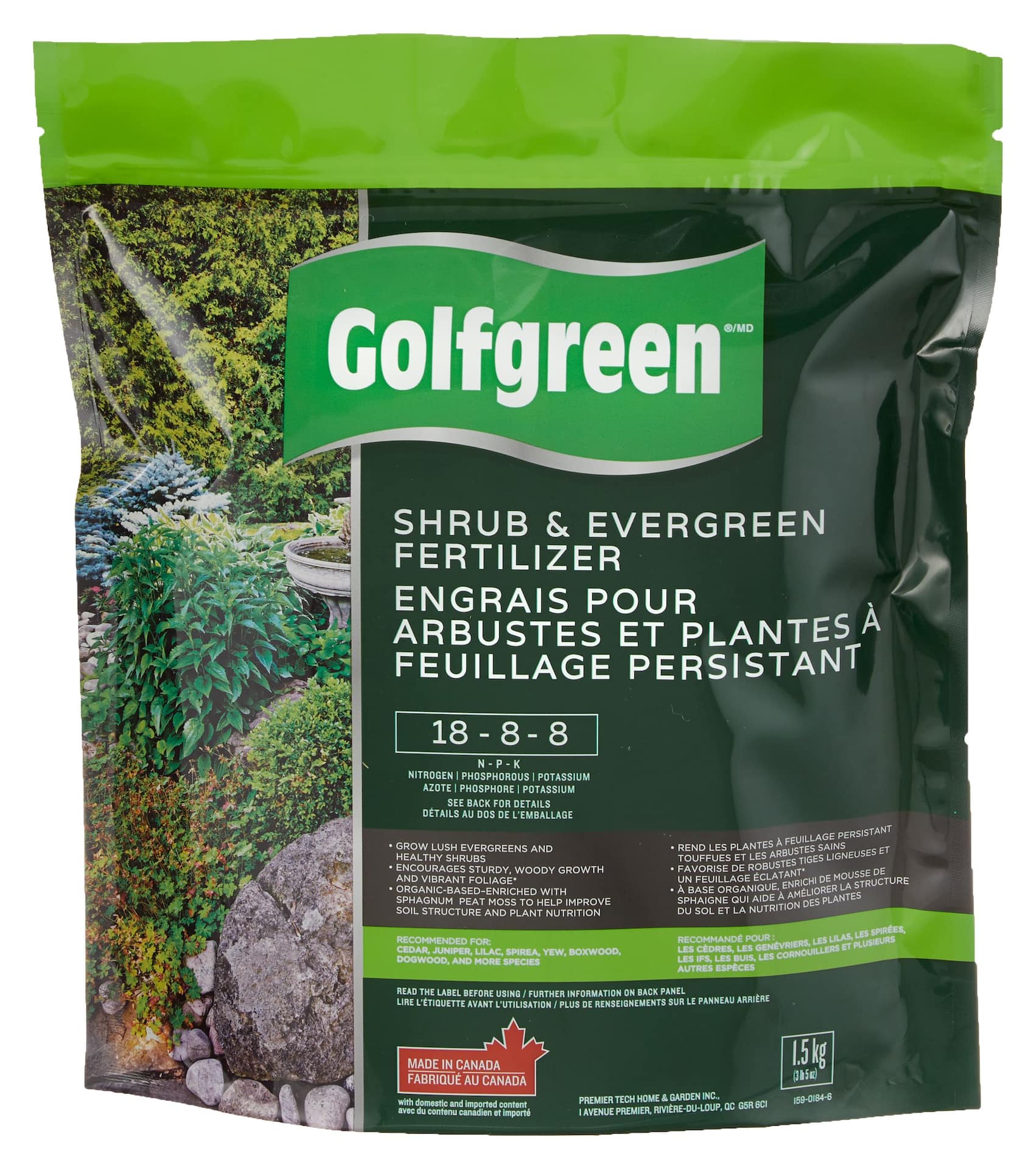 Golfgreen Shrub & Evergreen Fertilizer, 18-8-8, 1.5-kg