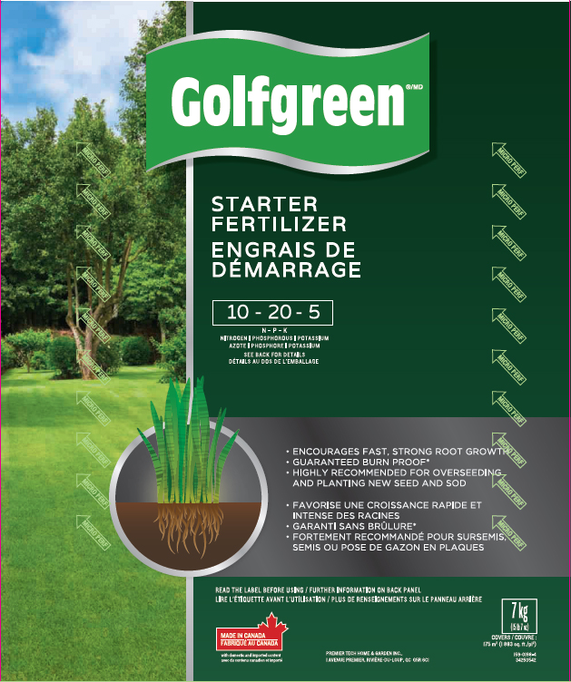 Golfgreen Starter Fertilizer, 10205, 7kg Canadian Tire