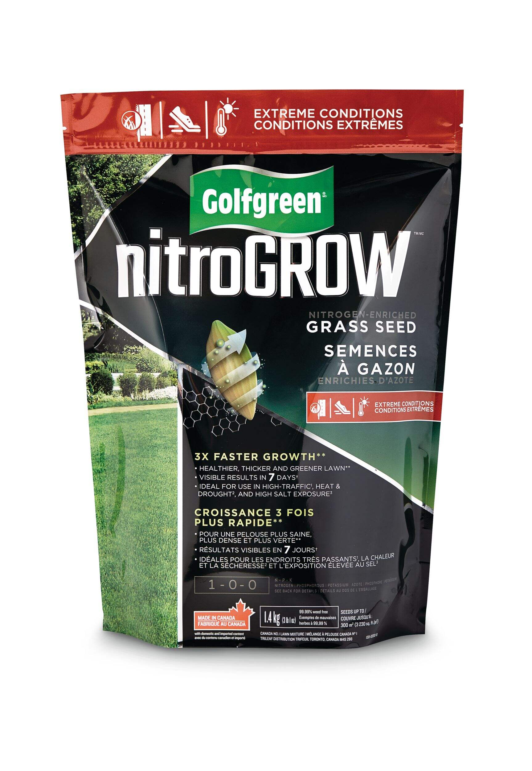 Golfgreen NitroGROW Extreme Condition Water Saving Grass Seed