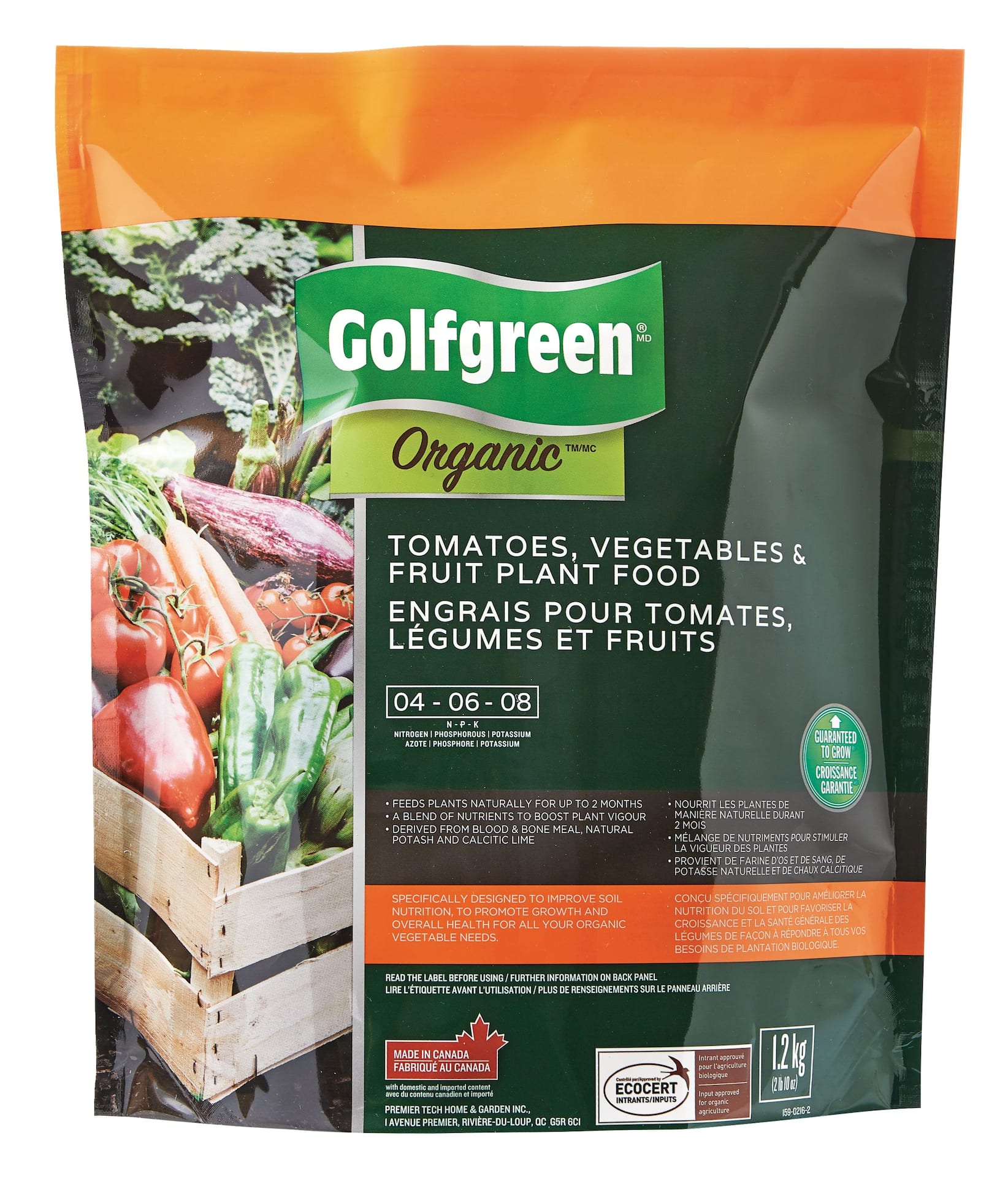 Golfgreen Organic™ Tomato, Fruits & Vegetables Plant Food, 4-6-8