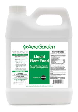 AeroGarden Liquid Plant Food Nutrients For Seed Starter, 1-L | Canadian ...