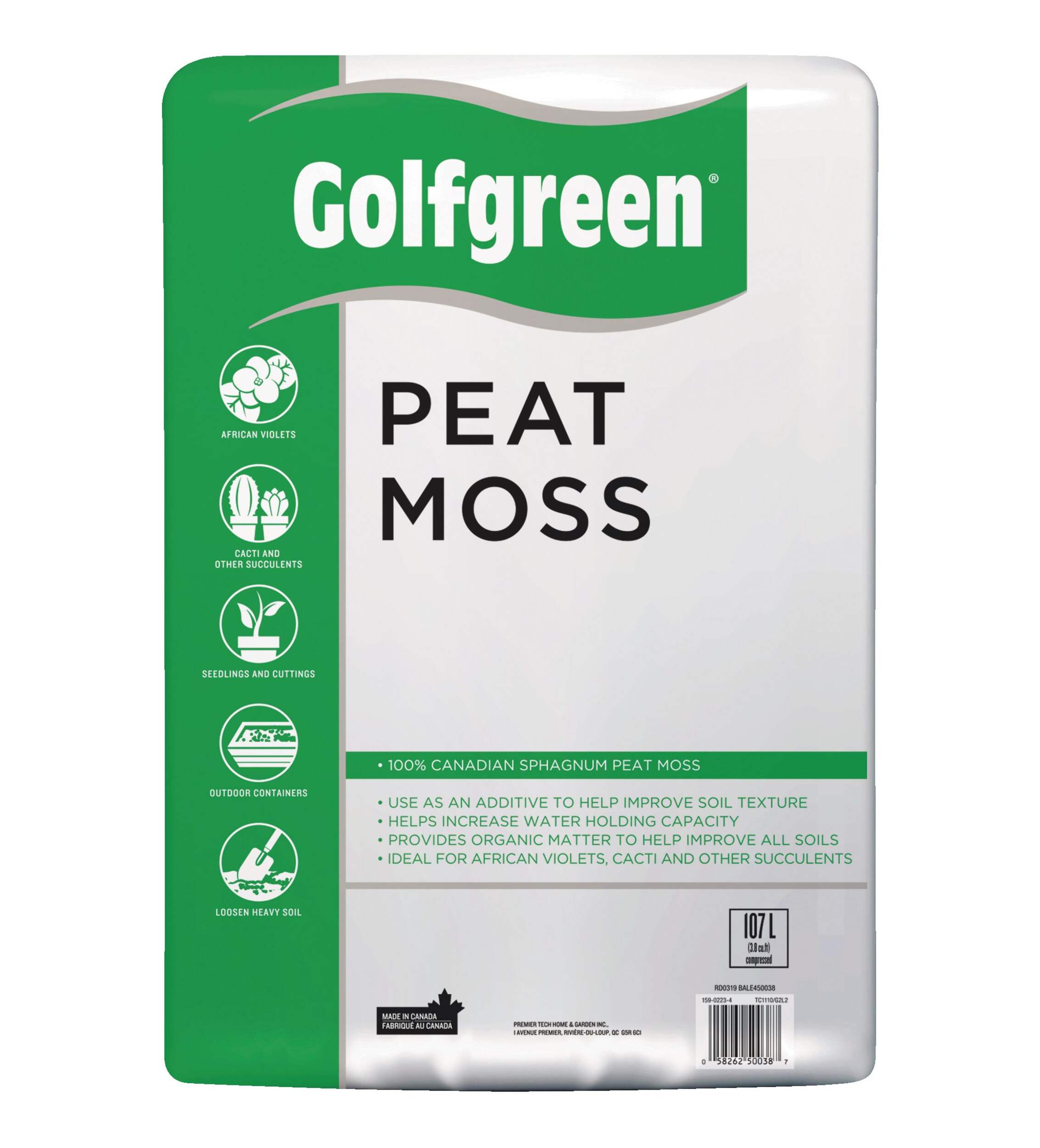 Golfgreen Moisture Control Peat Moss, 3.8cu.ft. Canadian Tire