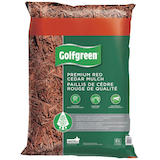 Paillis de cèdre à 100 % de qualité supérieure Golfgreen, rouge, 42,5 L Front_Flat