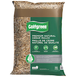 Golfgreen Premium 100% Cedar Mulch, Natural, 42.5-L Front_Flat