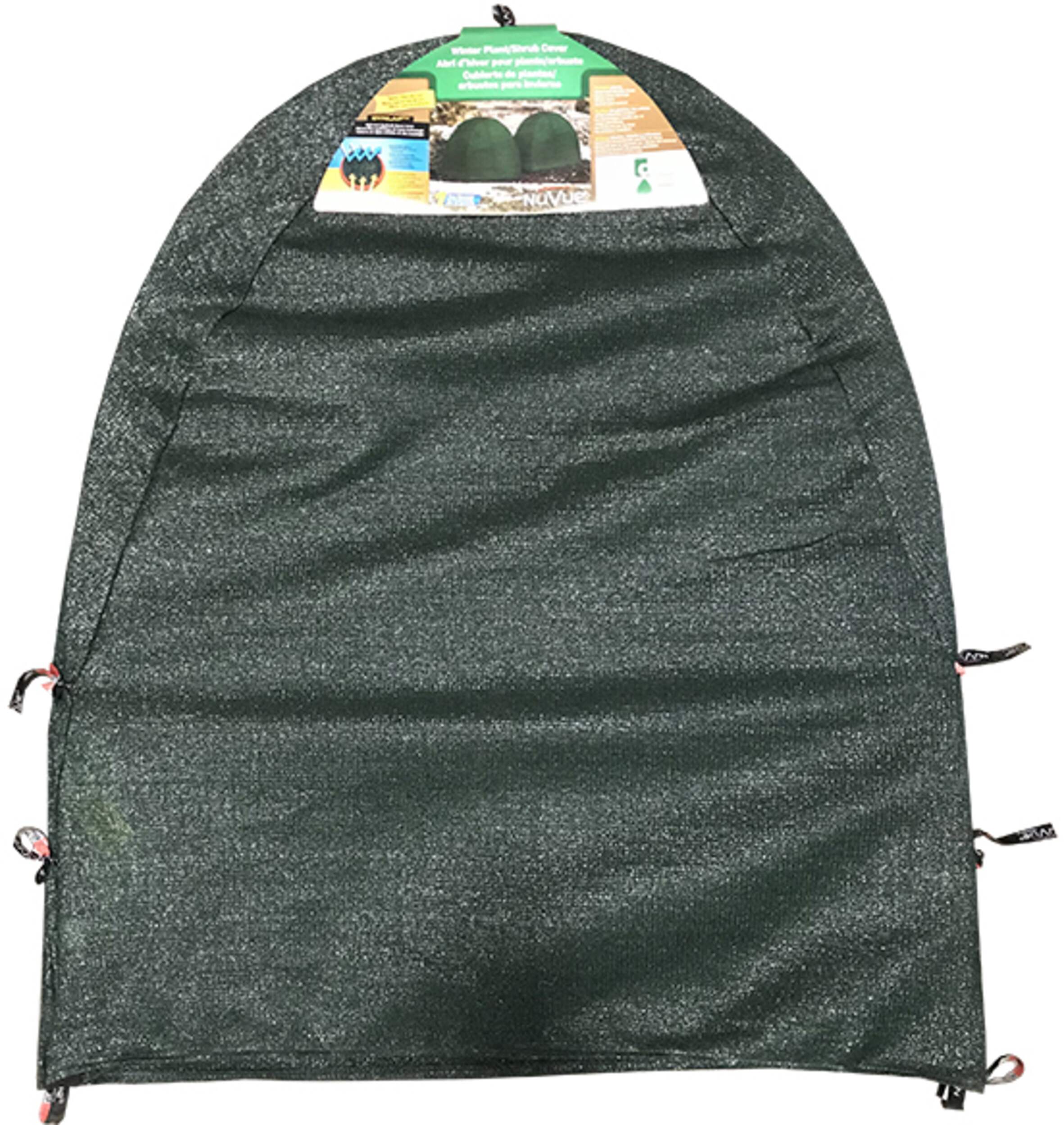 NuVue Winter Shrub/Plant Protection Cover, Reusable, Assorted, Green
