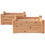 Jardin plateforme surélevé modulaire d’extérieur Adwood, 48 x 48 x 12 po Front_Elevated