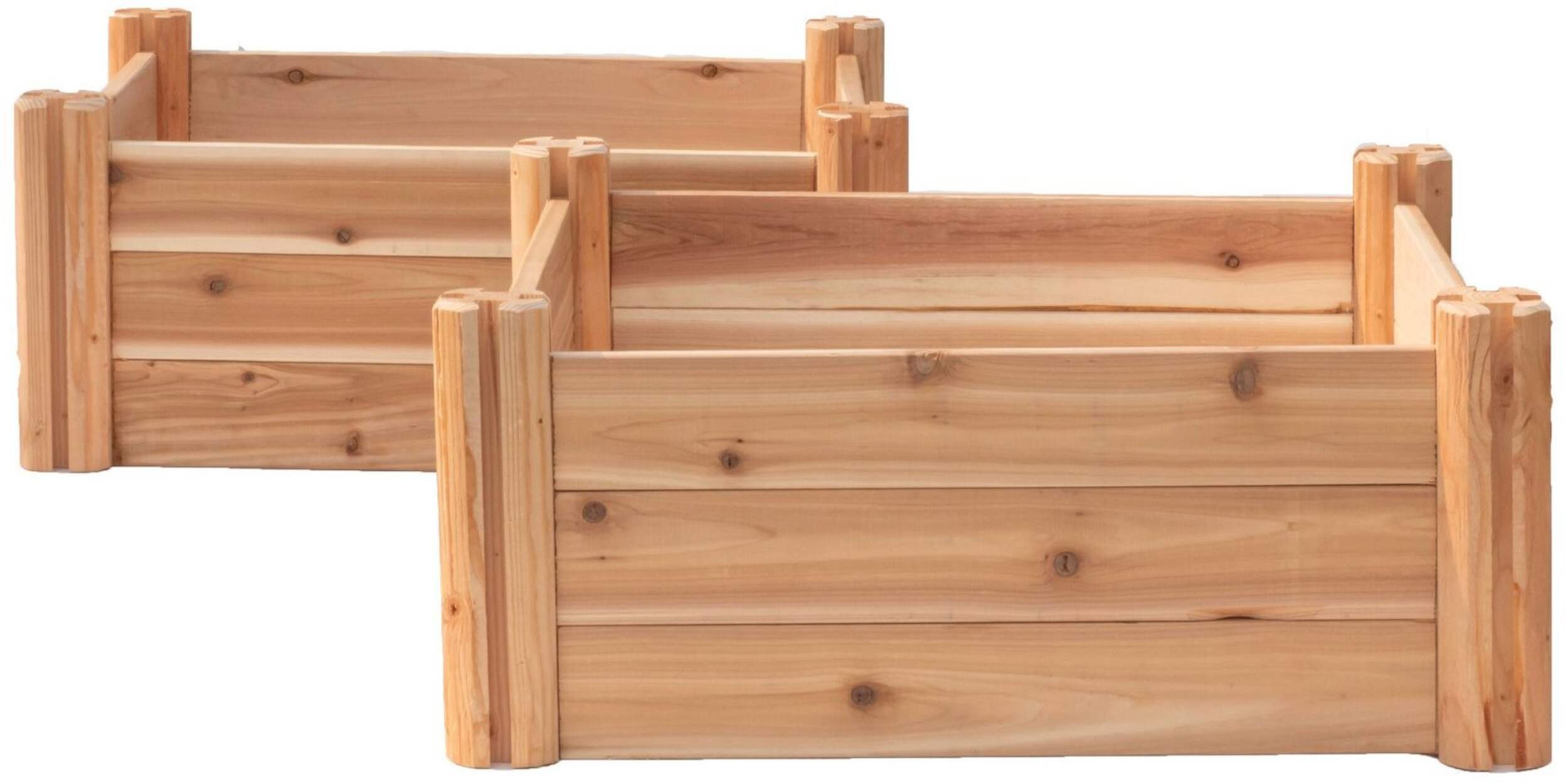 Adwood Outdoor Modular Raised Garden Bed Planter, 48-in x 48-in x 12-in Front_Elevated