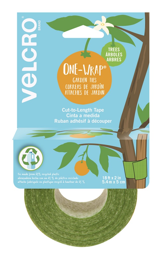 Velcro OneWrap Garden Tree & Plant Tie Roll, Support Strap, 18ft x 2