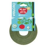 Rouleau d’attache précoupée Velcro One-Wrap pour arbres de jardin et plantes, sangle de soutien, 8 p0 x 1/2 po, emb. 45 Front_Flat