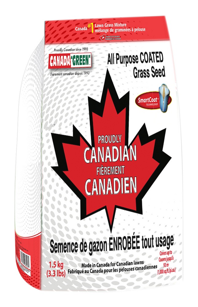 Canada Green All Purpose Coated Grass Seed, Weed Free, 1.5kg