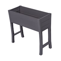 Jardinière d’intérieur ou d’extérieur NuVue, gris Front_Three_Fourths_Angled_Left