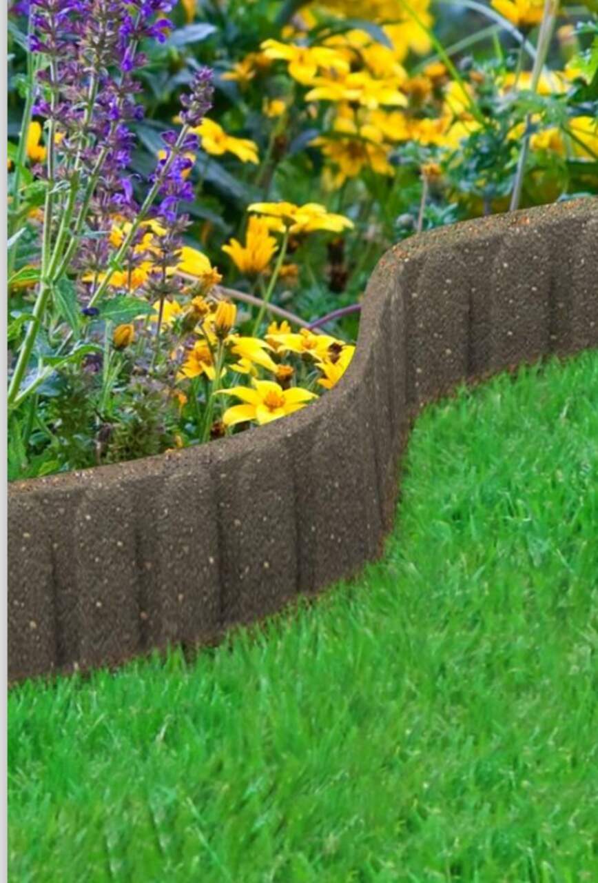 EZ Border Garden Curve Scallop Border, Earth, 4-in x 47-in