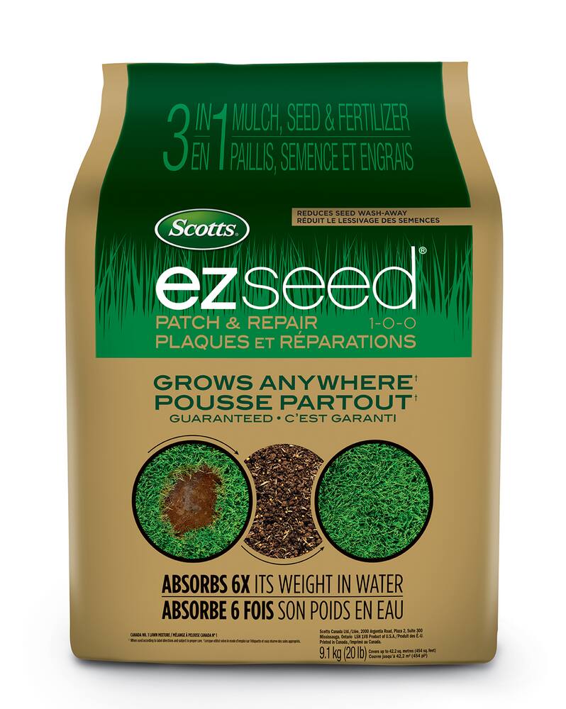 Scotts EZ Seed Patch & Repair Grass Seed & Fertilizer Mix, 9kg