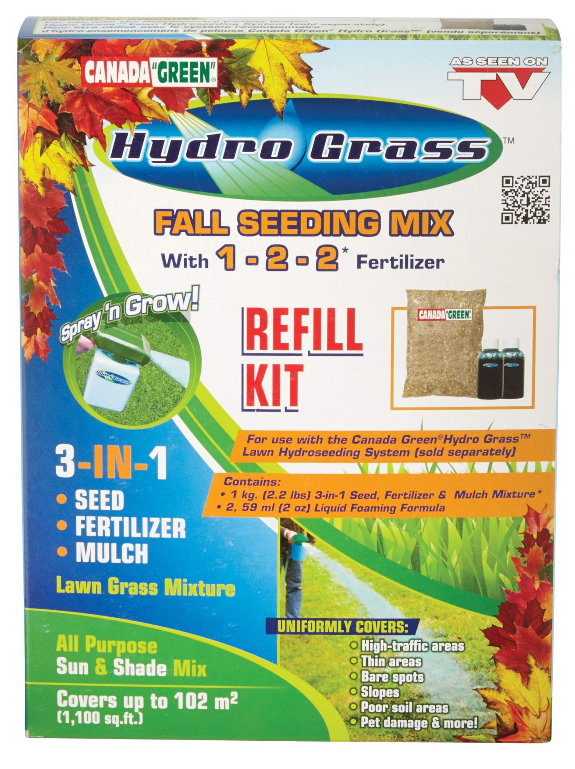 Canada Green Hydro Grass Seed Front_Elevated