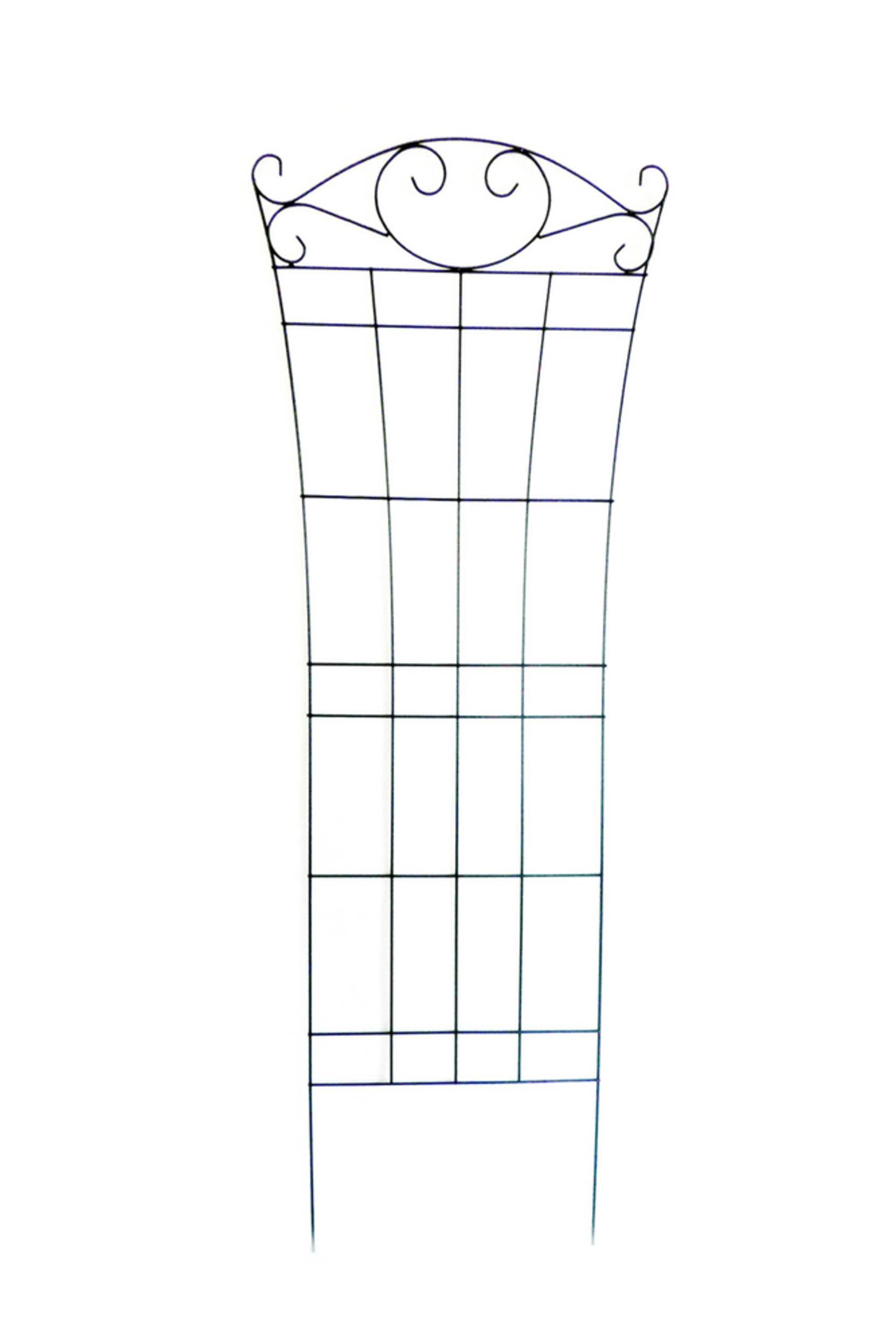 Panacea Fence Trellis, Black, 72-in Front_Flat