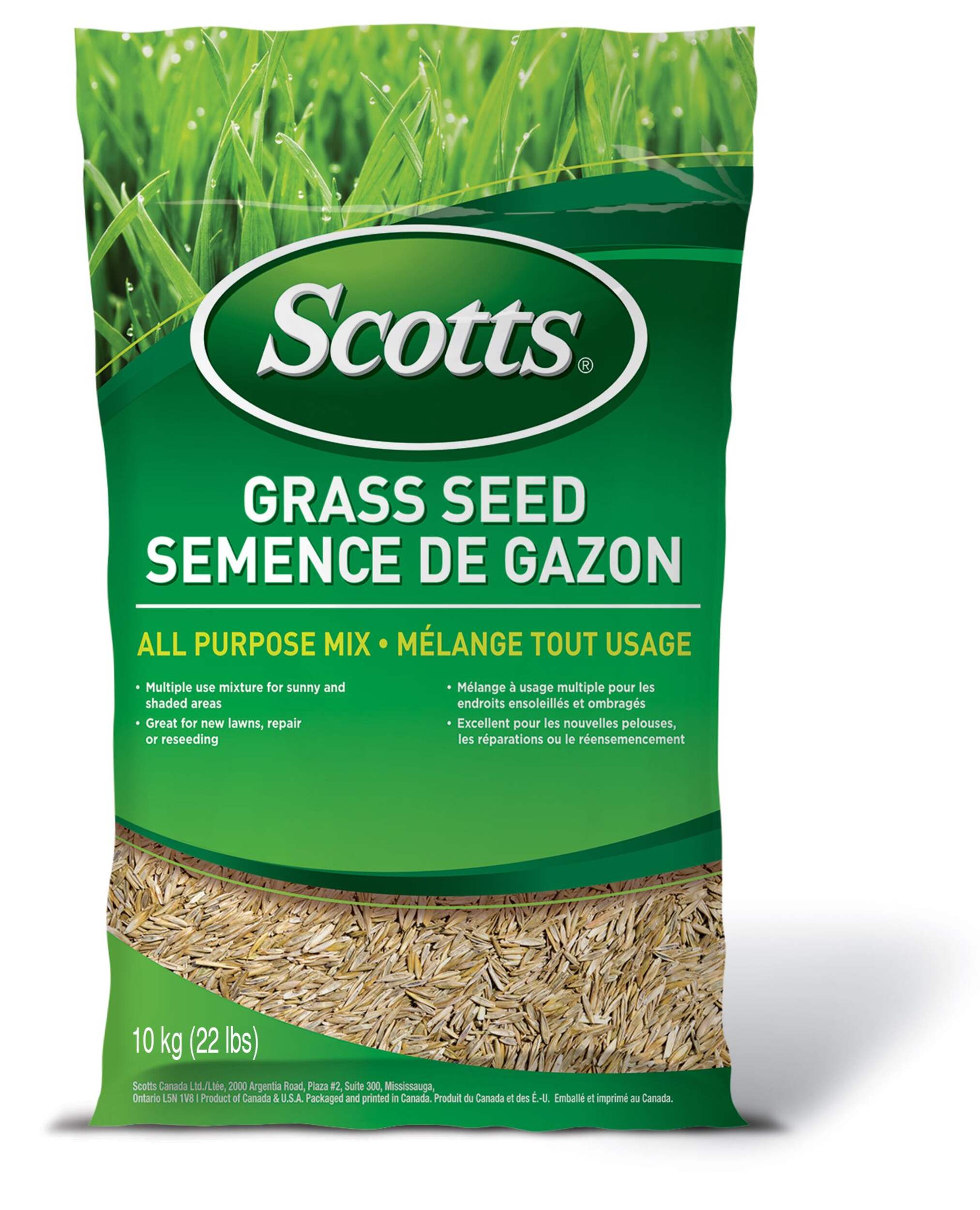 Scotts All Purpose Grass Seed Mix, 10-kg Front_Flat