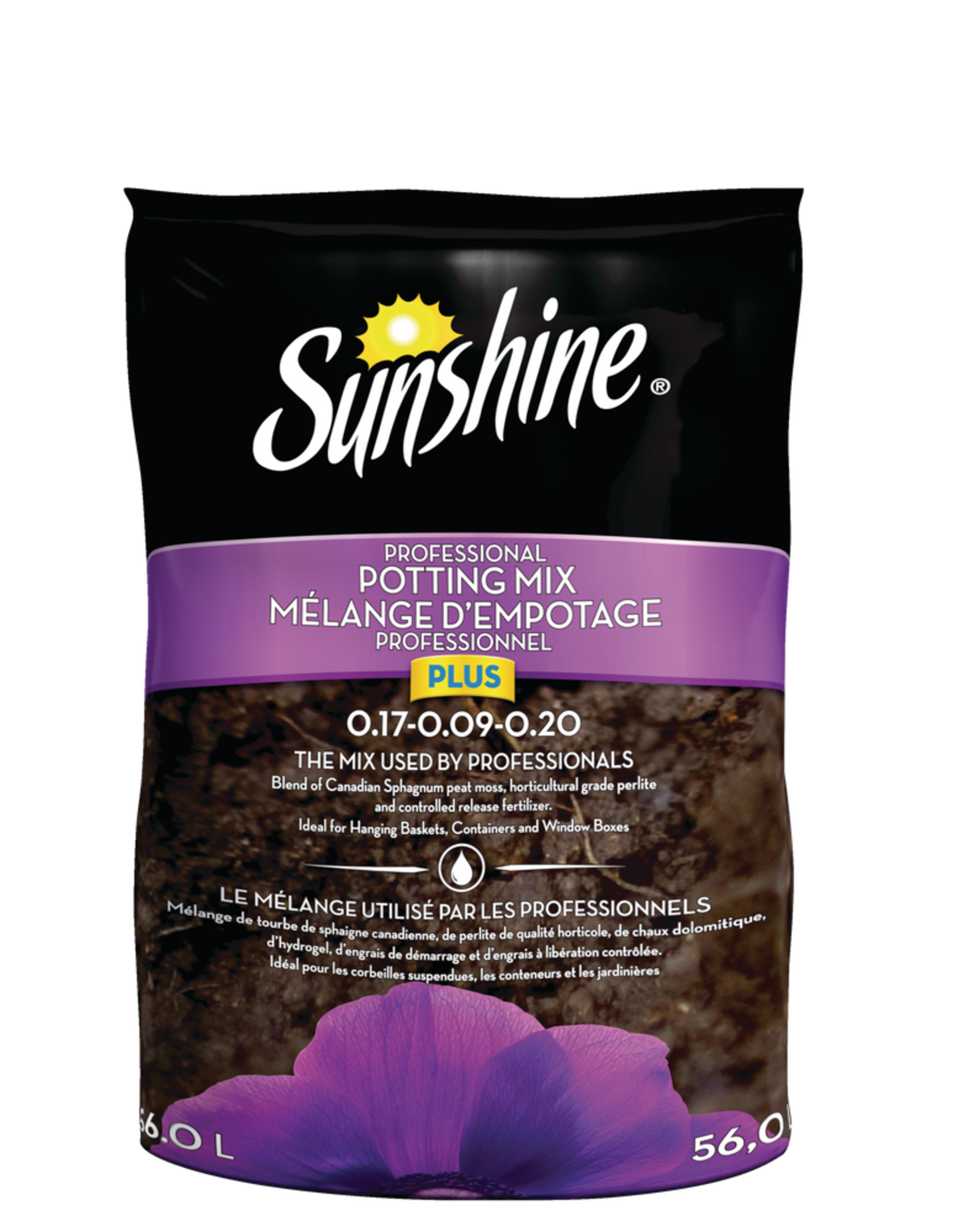 Sunshine Professional Potting Mix, 56-L Front_Flat