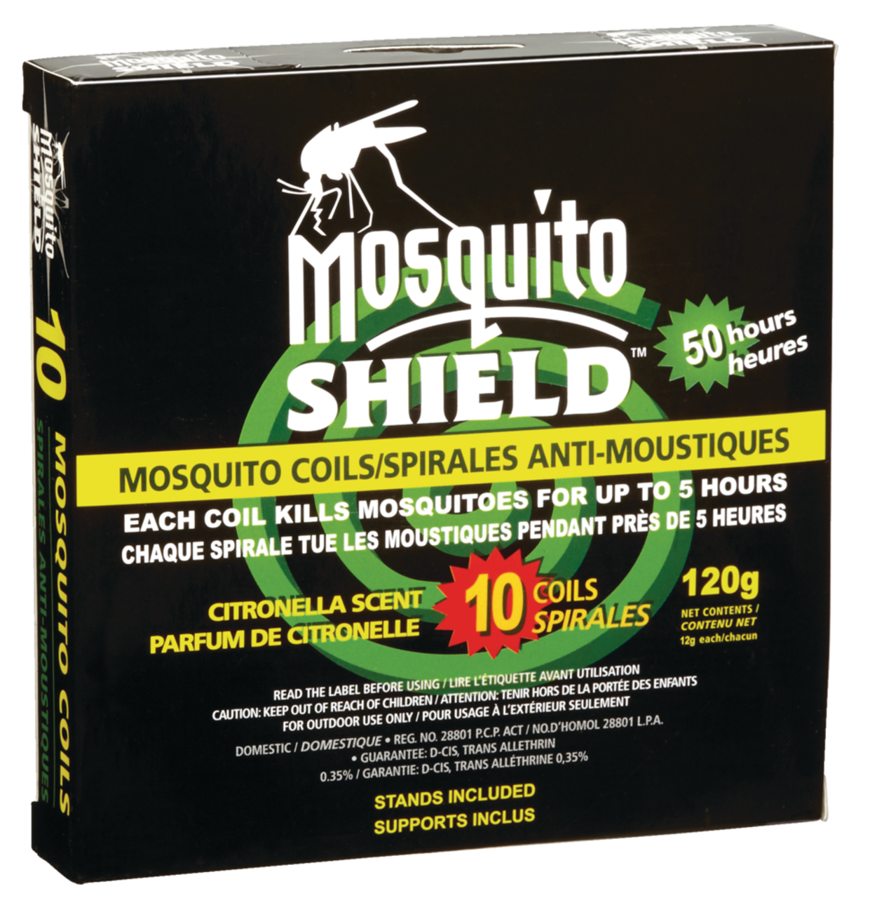 Spirale anti-moustiques Mosquito Shield boite (10 X 12g